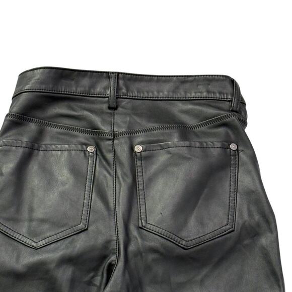 Free People Faux Leather Pants - Skinny Black - 26 Waist - Soft & Cozy Leggings - Picture 4 of 8